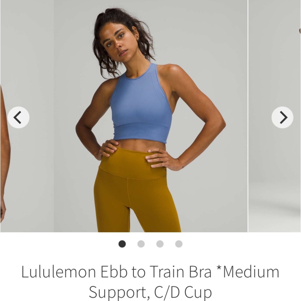 Lululemon NWT Sports Bra Ebb to Train Blue